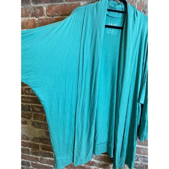 Torrid Super Soft Knit Cardigan Aqua Green Size 3X NWT - Picture 2 of 13